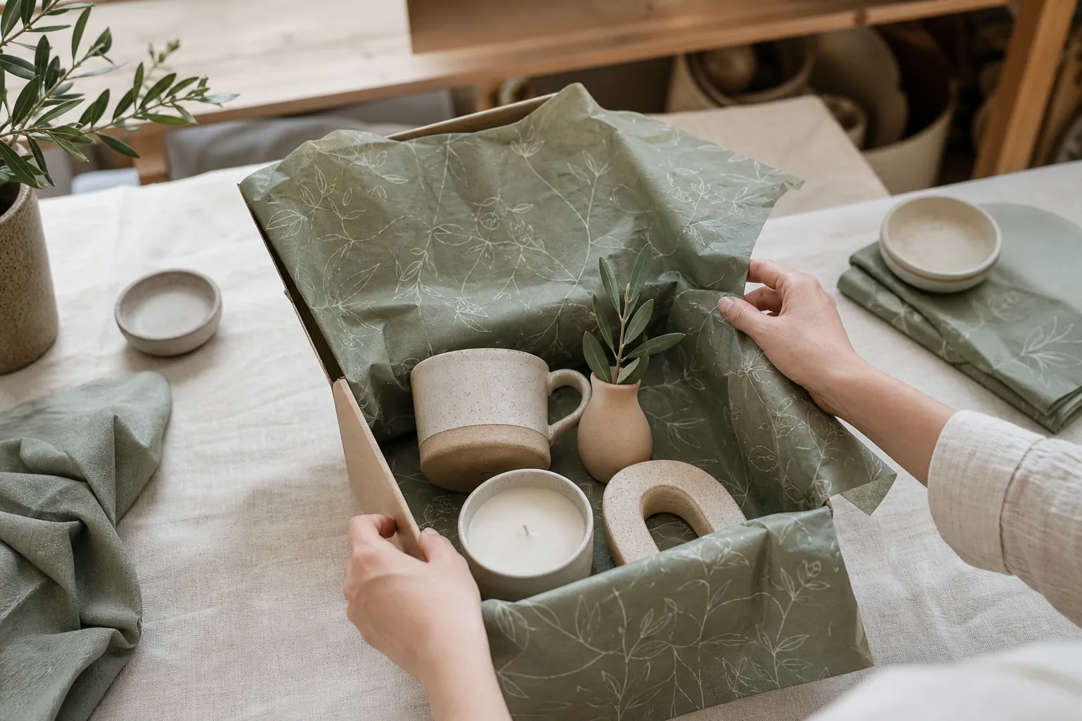 Professional wrapping paper for home and lifestyle product packaging